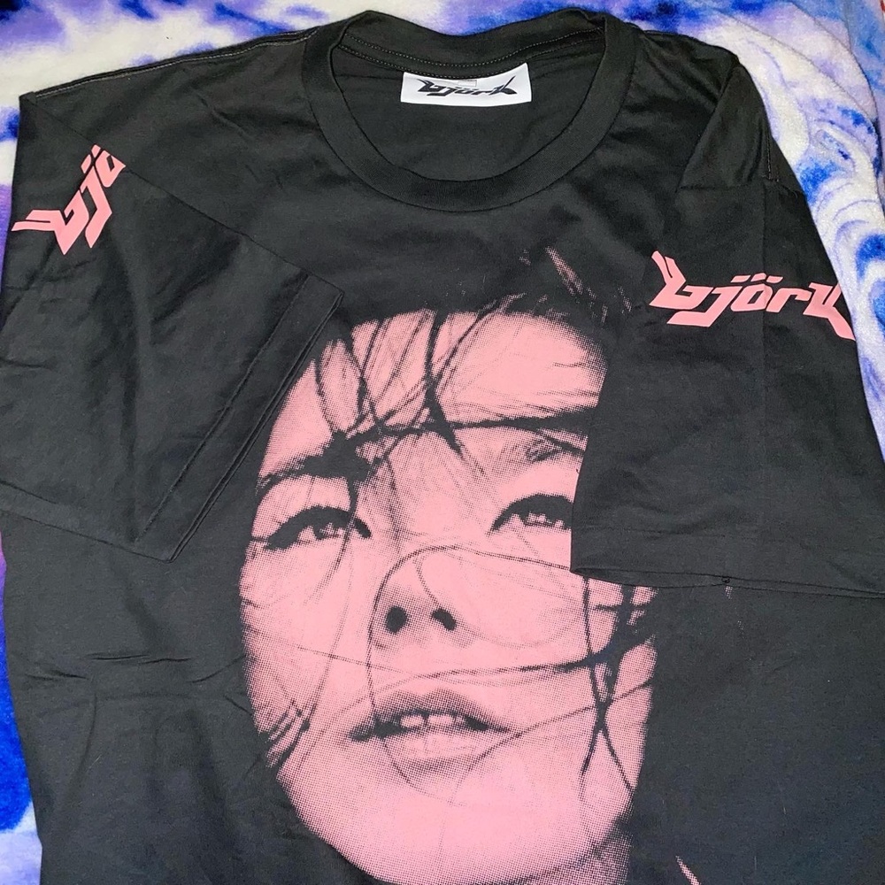 Vintage 90s Bjork single stitch band tee